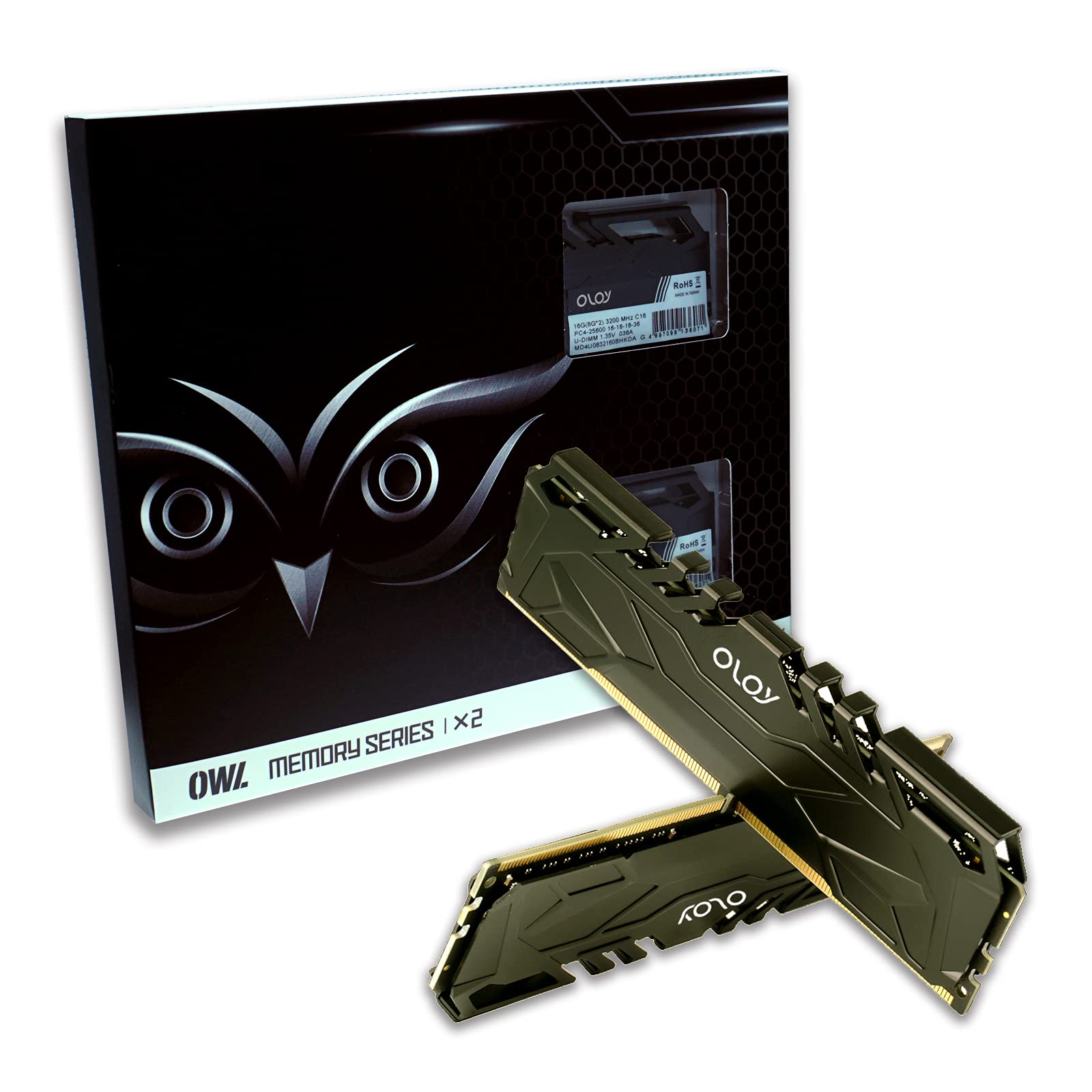 OLOy DDR4 RAM 16GB (2x8GB) 2666 MHz CL19 1.2V 288-Pin